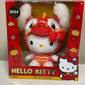 Hello Kitty Dragon Costume Plush - Red and White